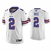 Nike Men & Women & Youth Buffalo Bills #2 Tyler Bass White Vapor Untouchable Limited Stitched Jersey,baseball caps,new era cap wholesale,wholesale hats